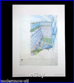 Frank Lloyd WRIGHT Lithograph #ed LIMITED Ed 52x38 Rogers Lacy Hotel +FRAMING
