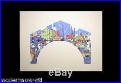 Frank Lloyd WRIGHT Lithograph #ed LIMITED Ed. 52x38cm City by the Sea +FRAMING