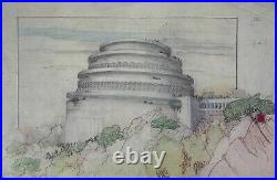 Frank Lloyd WRIGHT Lithograph #'ed LIMITED Ed. Gordon Strong Planetarium