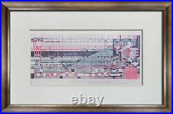 Frank Lloyd WRIGHT Lithograph #'ed LIMITED Ed. Hillside Theatre Curtain withFRAME