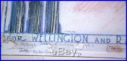 Frank Lloyd WRIGHT Lithograph #ed LIMITED Ed. Ralph Cudney House, AZ +FRAMING