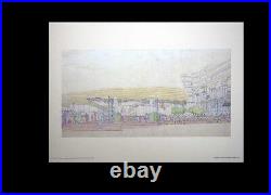 Frank Lloyd WRIGHT Lithograph #'ed LIMITED Ed. Rogers Lacy Hotel 1946 +FRAMING