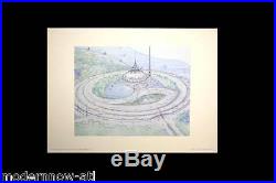 Frank Lloyd WRIGHT Lithograph #ed Ltd Edition Opera House Baghdad 1957 +FRAMED