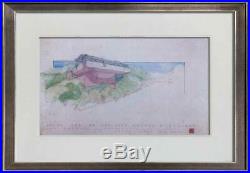 Frank Lloyd WRIGHT SIGNED #ed LIMITED Ed. George Sturges House CA withFrame