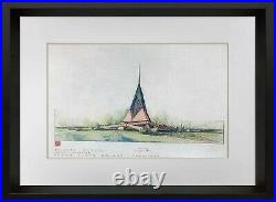 Frank Lloyd WRIGHT SIGNED #'ed LIMITED Ed. Trinity Chapel withFrame Included