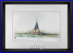 Frank Lloyd WRIGHT Trinity Chapel SIGNED #'ed LIMITED Ed. WithFrame Included
