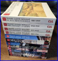 Frank Lloyd Wright 12-Vol Monograph Studies Architecture Art Design Book Set