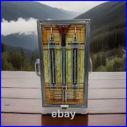 Frank Lloyd Wright 13x7- Oak Park skylight Vintage stained glass VERY RARE