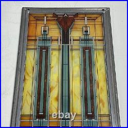 Frank Lloyd Wright 13x7- Oak Park skylight Vintage stained glass VERY RARE