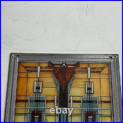 Frank Lloyd Wright 13x7- Oak Park skylight Vintage stained glass VERY RARE