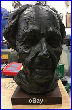 Frank Lloyd Wright 14 Bust Art Signed Joseph Konzal Mid Century Architect Rare