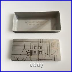 Frank Lloyd Wright 150th Decorative Ceramic Box Limited Edition #317 of 1500 New