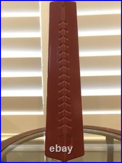 Frank Lloyd Wright 16 PINNACLE VASE by Haeger, Burnt Orange