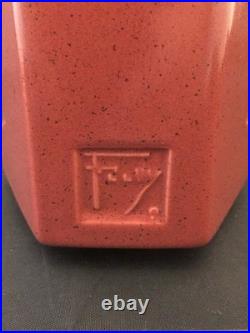Frank Lloyd Wright 16 PINNACLE VASE by Haeger, Burnt Orange