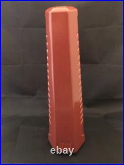 Frank Lloyd Wright 16 PINNACLE VASE by Haeger, Burnt Orange