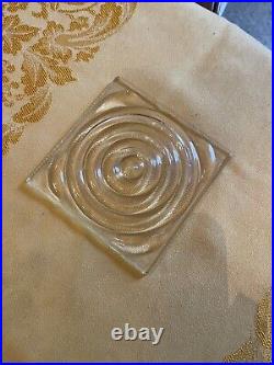 Frank Lloyd Wright 1890's Luxfer Prism Glass 5 pc Coaster Set