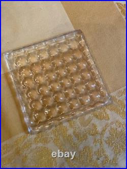 Frank Lloyd Wright 1890's Luxfer Prism Glass 5 pc Coaster Set