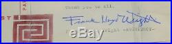 Frank Lloyd Wright 1949 Letter And A Post Card Autographed Signed