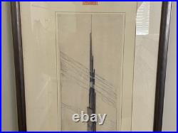Frank Lloyd Wright 1990 Exhibition Poster Phoenix Art Museum The Illinois Mile H