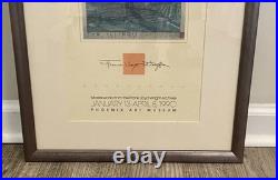Frank Lloyd Wright 1990 Exhibition Poster Phoenix Art Museum The Illinois Mile H