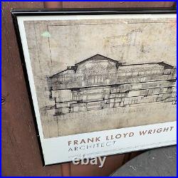 Frank Lloyd Wright 1994 Museum Of Modern Art New York Exposition Framed Poster