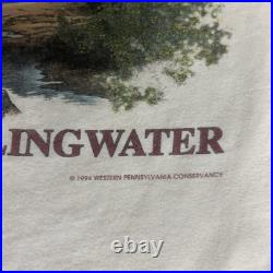 Frank Lloyd Wright 1994 Vintage Falling Water T-Shirt Size Large