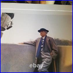 Frank Lloyd Wright 1994 exhibition poster on board unframed photo at Gughenheim