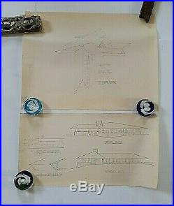 Frank Lloyd Wright 2 Original Working Blueprints Of Howard Anthony H0use C 1949