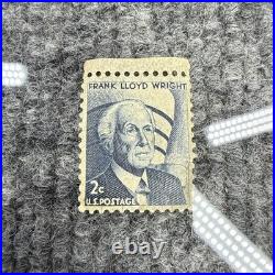 Frank Lloyd Wright 2¢ U. S. Postage Stamp 1960 Issue, Blue, Vintage