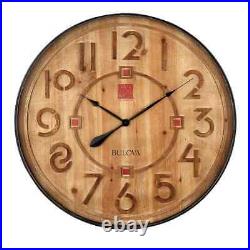 Frank Lloyd Wright 31.5 in. Antique Black Wall Clock