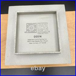 Frank Lloyd Wright 4 Cubes Trinket Box Cast Metal marked #014 historical arts