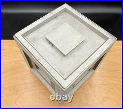 Frank Lloyd Wright 4 Cubes Trinket Box Cast Metal marked #014 historical arts