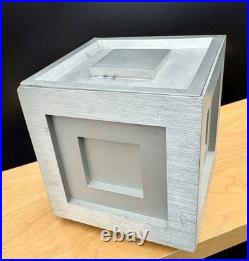 Frank Lloyd Wright 4 Cubes Trinket Box Cast Metal marked #014 historical arts