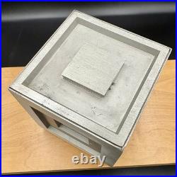 Frank Lloyd Wright 4 Cubes Trinket Box Cast Metal marked #014 historical arts