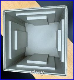 Frank Lloyd Wright 4 Cubes Trinket Box Cast Metal marked #014 historical arts
