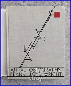 Frank Lloyd Wright AUTOBIOGRAPHY Scarce 1933 Second Edition First with Dust Jacket