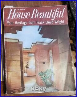 Frank Lloyd Wright A Collection Of 20 Mid-century Books