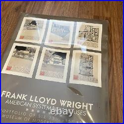 Frank Lloyd Wright American System Built Houses Portfolio of 6 Prints Modern Art