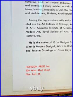 Frank Lloyd Wright An American Architecture 1955 Horizon Press First Edition HC