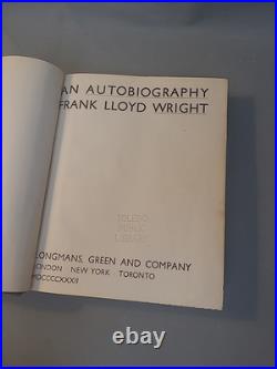 Frank Lloyd Wright An Autobiography (1932 First Edition, Ex-Library)