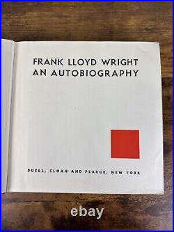 Frank Lloyd Wright An Autobiography 1943 3rd Printing HC