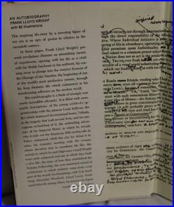 Frank Lloyd Wright-An Autobiography, 1977 Reprint, Very Good Condition