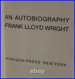 Frank Lloyd Wright-An Autobiography, 1977 Reprint, Very Good Condition