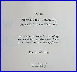 Frank Lloyd Wright An Autobiography SIGNED / AUTOGRAPHED First Edition Book