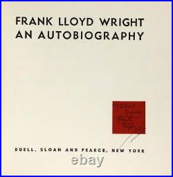 Frank Lloyd Wright / An autobiography 1957 Americana