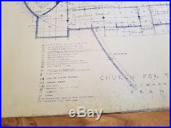 Frank Lloyd Wright Architect Blueprint Greek Orthodox Church Artistic Sheet #2