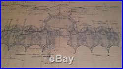 Frank Lloyd Wright Architect Blueprint Greek Orthodox Church Artistic Sheet #9