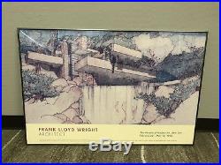 Frank Lloyd Wright Architect MOMA New York 1994 Framed Print 26 X 39'' Rare