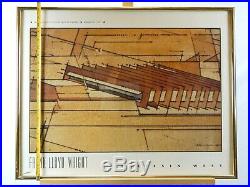 Frank Lloyd Wright Architect Taliesin West Frame Print 22 X 28'' Milton Stricker