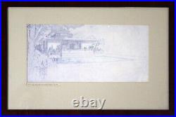 Frank Lloyd Wright Architectural Drawing Richard Bock Studio and Re1715ce 1906 F